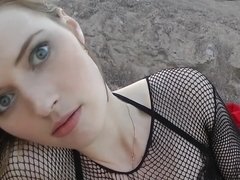 Mamada, Lencería, Masturbación, Público, Pelirrojo