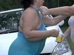 Bella grossa formosa, Cicciona, Lesbica, All'aperto, Pubblico