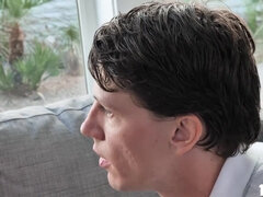 Rumpe, Store pupper, Kukk suging, Brunette, Moden, Milf, Naturlige bryster, Pupper