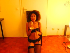 Sort, Pik sutte, Dildo, Sort, Hæle, Onani, Solo, Legetøj