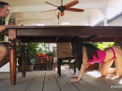 フェラチオ, 茶髪の, イマラチオ, パンティ, 小柄