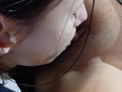 흑갈색 머리, 집에서 만든, 레즈비언, 보지, 쓰리섬