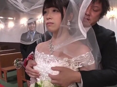 Christian Japanese wedding with the busty bride and the bride's maid fucked in church