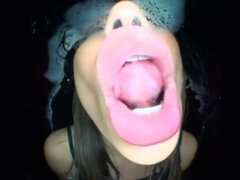 Aziatisch, Grote mammen, Pijpbeurt, Sperma shot, Handbeurt, Hd, Japaans