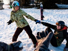 When Husband is Loser, Wife Fucks any Skier