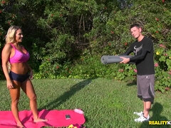 Loiroa, Jato de porra, Facial, Lambendo, Mãe gostosa, Ao ar livre cartaz de rua outdoor, Xoxota, Tetas