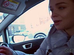 Debt4k. young debtor with adorable face thinks porn is finer than penalty