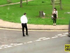 Chubby goth milf gets pounded and deepthroats