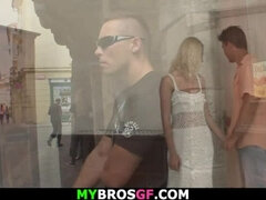 His blonde girlfriend and friend cheating secretly