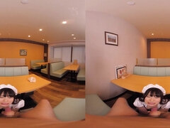 Japanese maid hot teen VR porn