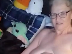 Amerikansk, Store smukke kvinder, Blondine, Bedstemor, Hænge patter, Solo