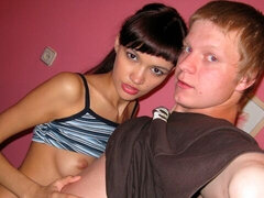 Raven-haired hottie Inus fucked in the doggy style pose