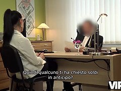 면접, 오랄섹스, 흑갈색 머리, 커플, 체코인, Hd, 셀카, 청소년