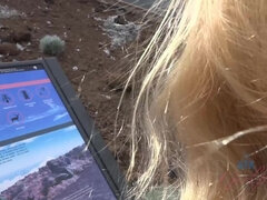 Amateur, Rubia, Mamada, Vestido, Pies, Masturbacion con pies, Afeitado, Tetas