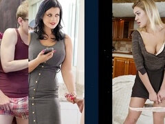 Американки, Большая жопа, Минет, Постарше, Сперма на лице, Милф, Между сисек