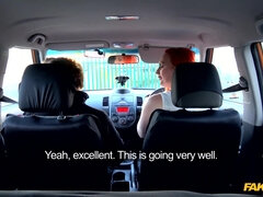 Tattooed Redhead Craves A Big Dick Fake Driving School