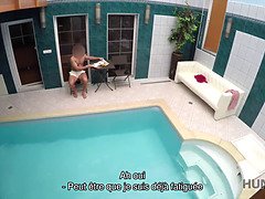 Aventuras sexuales in a private piscina: POV reality sex, cash, and blowjobs!