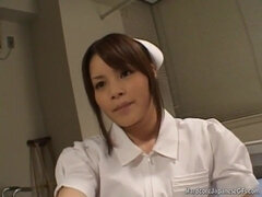 Japanese Nurse Insane Inhales Patient Fuckpole