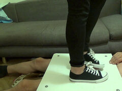 total weighs cbt trampling with new sneakers - cbt stomp