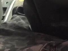 Amatorka, Duży tyłek, Czarny, Obciąganie, Samochód, Dziewczyna