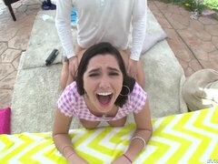 18, 큰 엉덩이, 큰 음경, 큰 가슴, 오랄섹스, 흑갈색 머리, 빼빼한, 청소년