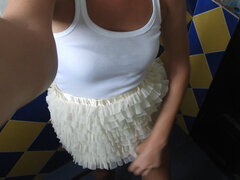 Public Toilet Strong Stream Pee Standing