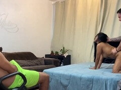 아마추어, 오랄섹스, 오쟁이 진 남자, 집에서 만든, 키스, 밀프