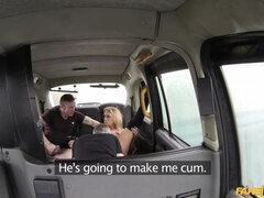 Cab threesome with swinging couple