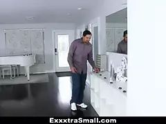 Exxxtrasmall - tiny woman scout (Kiley Jay) fucked by massive sausage