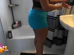 Amateur, Chambre à dormir, Gros cul, Noire, Brunette brune, Noir ébène, Mère que j'aimerais baiser, Huilée