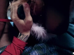 Lizanie dupy, Sypialnia, Duże cycki, Obciąganie, Kutas, Lizanie, Cipka, Trójkąt