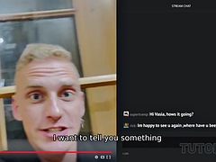 Blonde, Sucer une bite, Femme couguar, Hard, Lingerie, Russe, Professeur, Nénés