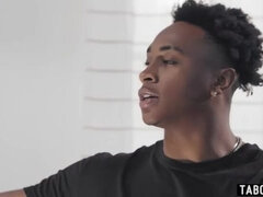 Ebony Step-Mom Misty Stone and Black Teen Stepsister Daya Knight in Taboo Family Threesome