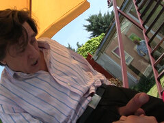 항문, 미인, 병, 깊은목구멍, 갈라지는, 자연적인, 기름, 스페인어