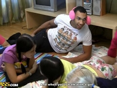 금발의, 흑갈색 머리, 키스, 레즈비언, 대단히, 팬티들, 빼빼한, 젖가슴