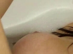 Busty Hanna the European Babe with Big Tits Bathing Her Curvy Body for You.