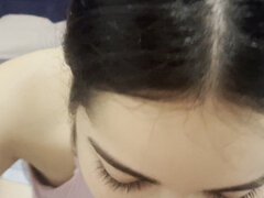 18 años, Amateur, Verga grande, Mamada, Semen en la boca, Pajear, Latina, Pov