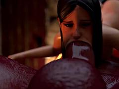 3d, 素人, ハードコア, シーメール