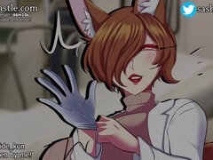 ASMR audio with nurse monster girl Sashascastle in a cozy roleplay