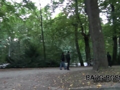 German shameless MILF outdoor porn scene