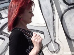 Belle grosse femme bgf, Sucer une bite, Branlette thaïlandaise, Mature, De plein air, Pov, Rousse roux, Dénudage