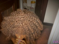 Schwarz, Blasen, Paar, Sperma im mund, Pov