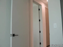 Czarny, Blondynka, Obciąganie, Obciąganie, Hardcore, Wielorasowy, Drobna, Cycki