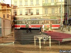 Watch this chubby mature babe get pounded hard by a hung stud!