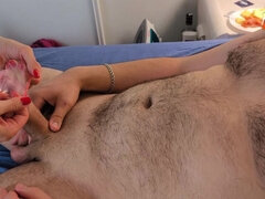 Leie, Blasen, Spermaladung, Europäisch, Orgasmus, Strümpfe, Flotter dreier, Ehefrau