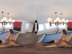 thick ass brunette mom takes BBC in POV VR hardcore - cumshot