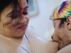 Breasty Indian chubby MILF unbelievable xxx video