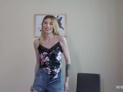 GERMAN SCOUT - DEEP ASSFUCK FOR SKINNY COLLEGE TEENAGER AT REAL STREET CASTING - Milena devi