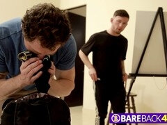 Horny guy Markie More barebacks younger Mikey in steamy scene