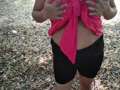 항문, 큰 엉덩이, 오랄섹스, 커플, 인도인, 밀프, 야외의, 공개적인